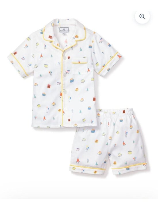 Petite Plume Other - Petite Plume Kids Birthday Cake Print Short Pajama Set
